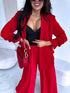 Red, ONE SIZE jacket + red top